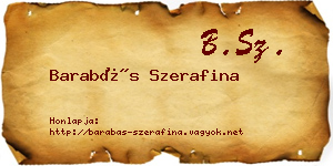 Barabás Szerafina névjegykártya
